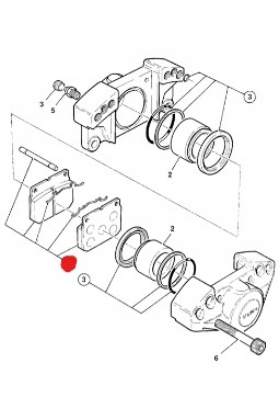 KLOCKI HAMULCOWE JCB FASTRAC 75MM 15/920395 klocek