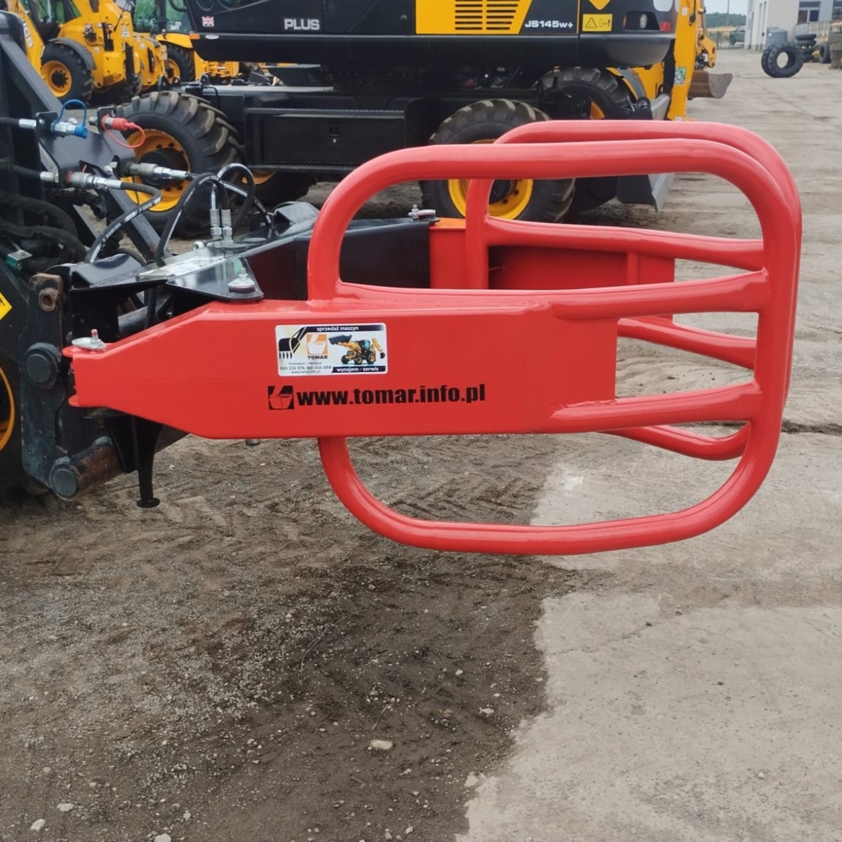 CHWYTAK DO BEL SIANA, BALOTÓW NA 2 SIŁOWNIKI JCB CAT KOMATSU CASE BOBCAT JOHN DEERE  NEW HOLLAND