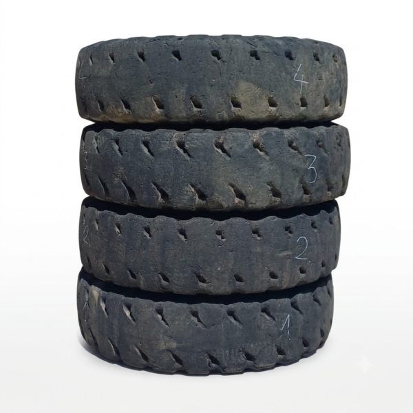 Komplet Używanych Kół 24″ JCB 531 535 541 542 TM Opony Michelin 12.00 R24 Felga JCB 5 Otworów