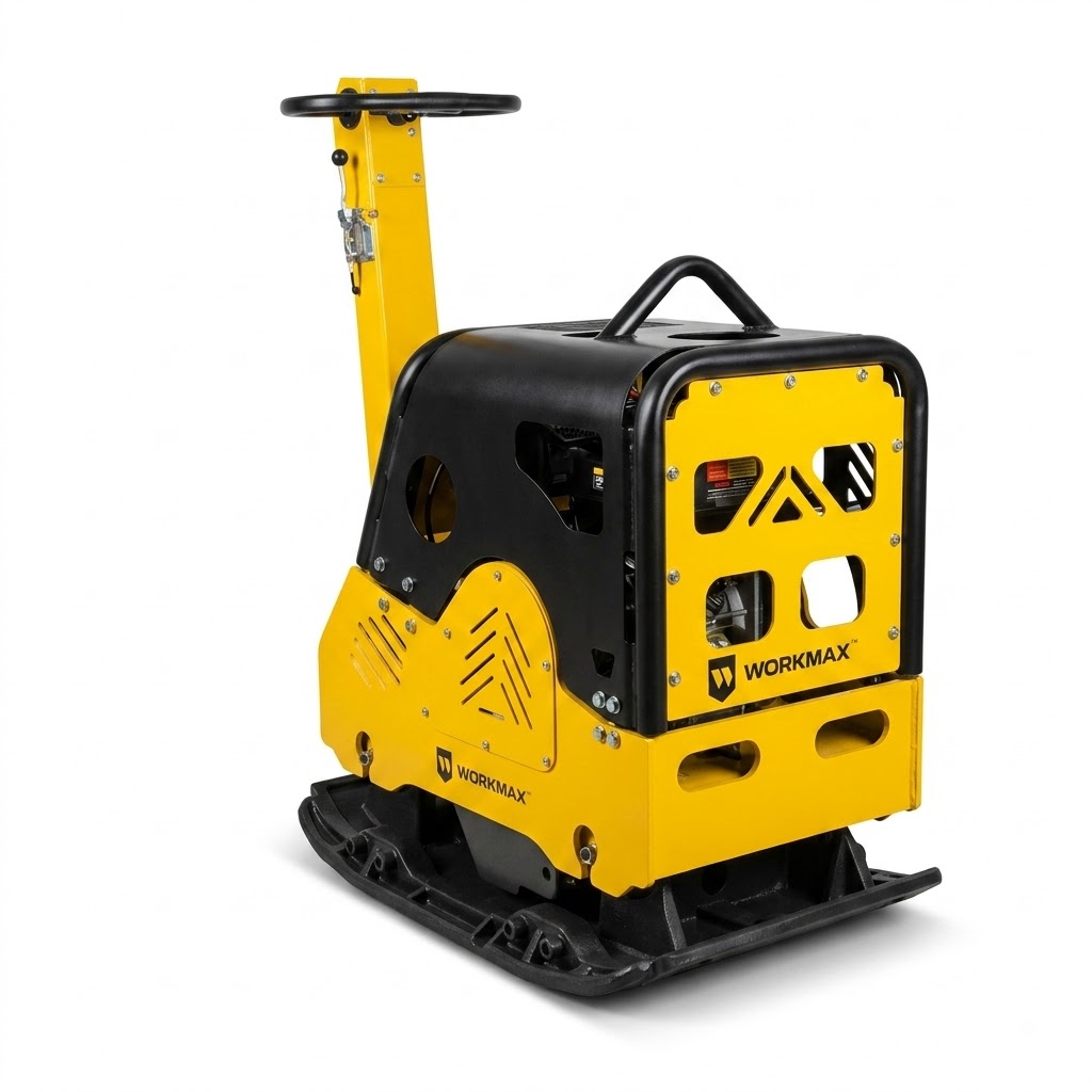 4 Profesjonalna Zagęszczarka Płytowa WORKMAX TP450-1 | 450 kg | 45 kN